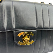 CHANEL MAXI LOGO  VERTICAL STITCH